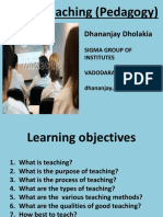 Art of Teaching (Pedagogy) : Dhananjay Dholakia