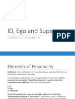 ID, Ego and Superego