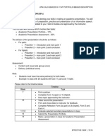 Academic Presentation (30%) : UPM-CALC/SEM2/2016-17/AP PORTFOLIO/BBI2423/DESCRIPTION