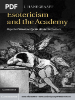 Wouter J Hanegraaff Esotericism and The Academ