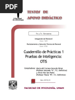 Cuadernillo de Practicas 1. Pruebas de Inteligencia OTIS Gerardo Perez Vite San Pedro TAD 6 y 7 Sem