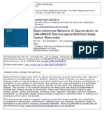 Analytical Letters: MWCNT Bioconjugates Modified Glassy