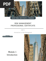 Introduction To Risk Management