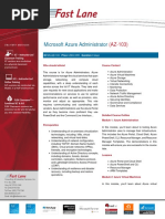 Microsoft Azure Administrator: ILT - Instructor-Led Classroom Training