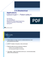 BME-2516 Electronics in Bioelectrical Applications: Lecture 6 Part 1 - Patient Safety II