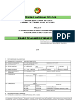 Silabo Analisis Financiero II