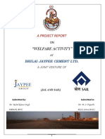 A Project Report On Welfare Activity at BJCL