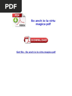 So Anch Io La Virtu Magica PDF