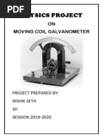 Physics Project: ON Moving Coil Galvanometer