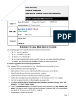 Computer Graphics HW#2 (Fall 2019) : Name, ID, Section: Instructor Name: DR Osama Halabi Due - Grade