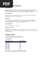 Geophysical Information: Barangay Abella