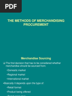 The Methods of Merchandising Procurement