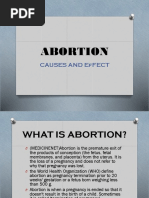 Abortion: Causes and Effect