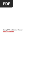 Deh p2000 Installation Manual