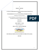 Study On Mutual Fund Investment