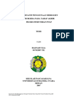 Alternatif Penggunaan Hidrogen Peroksida Pada Tahap Akhir Proses Pemutihan Pulp