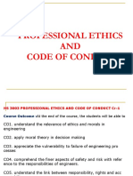 Professional Ethics AND Code of Conduct