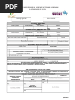 Solicitud de Actualización de Datos de La Licencia de Actividades Economicas