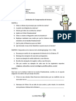 FRankenstein Actividades Comprensión Lectora