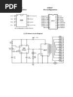 IC555 IC4017 Pin Configuration Pin Configuration: L.E.D Chaser Circuit Diagram