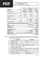 Cost and Management Accounting: Given