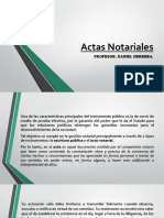 Actas Notariales