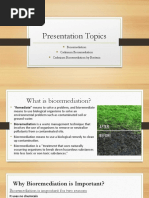 Presentation Topics