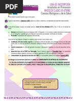 Ciencias Biológicas y de La Salud Aceptados en Primavera: Guía de Inscripción Inicio de Clases 19-Otoño