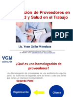 Homologación A Proveedores en SST PDF