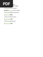 The Art of Personal Finance Budget Project Worksheet - Income