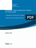 Australian Public Assessment Report For Pertuzumab: Proprietary Product Name: Perjeta Sponsor: Roche Products Pty LTD