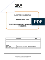 Lab 05 - Temporizadores y Generadores de Clock