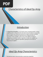 Characteristics of Ideal Op-Amp