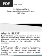 BLAST Analysis and Algorythim