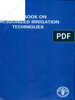 Handbook On Pressurized Irrigation Techniques