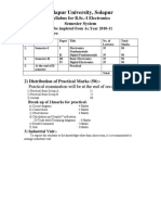 Solapur University, Solapur: Syllabus For B.Sc.-I Electronics Semester System