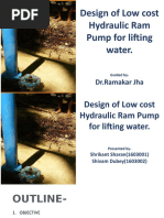 Design of Low Cost Hydraulic Ram Pump For Lifting Water.: DR - Ramakar Jha