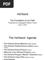 Hayesod: The Foundation of Our Faith