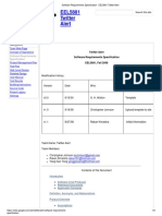 Software Requirements Specification - EEL5881 Twitter Alert