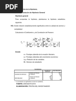 4.3 Contrastacion de Hipotesis