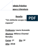 Un Elefante Ocupa Mucho Espacio