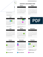 Calendario Laboral 2020 Comunidad de Madrid