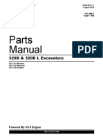 Caterpillar Cat 320D, 320DL Excavator Parts Manual