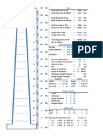 Final Dead Load, Along Wind, Across Wind and Temparature Stresses Calculation of 80m Chimney Line Model 181019