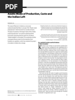 Asiatic Mode of Production Caste and The Indian Left PDF