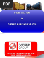 Orchid Shipping PPT (Parekh Group) PDF