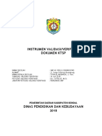 Instrumen Validasi Dokumen KTSP SMP