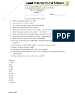 MTAP Problem Set 1 Grade 1 NAME: - DATE