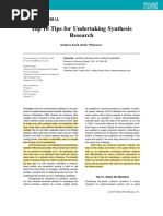 Tips On Sythesis Research