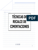 Tecnicas de Recalce de Cimentaciones